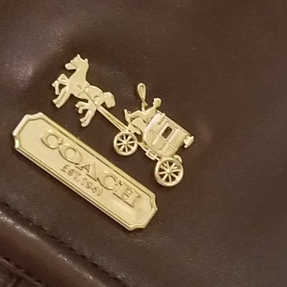 Coach Brown Leather Boots Genuine Leather/Size 39 - Picture 2 of 6